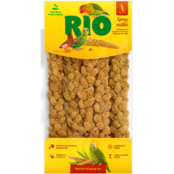 Лакомство РИО для всех птиц Сенегальское просо в колосьях 100гр