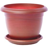 Цветочный горшок Терра 1л терракот с поддоном