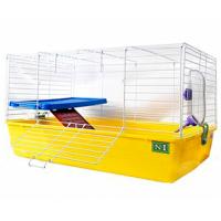 Клетка для кролика и шиншил двухэтажная N1 ДКкR2-1 укомплектованная 69*45*43см 