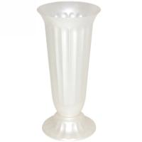 Вазон д/срезки Цветочный №2 4,5л белый 