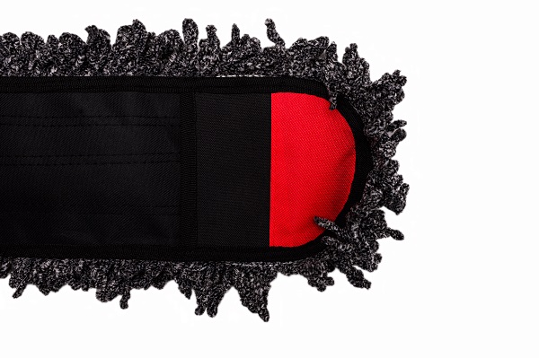 Швабра д/пола Лапша с насадкой из микрофибры черная телескоп. ручка ТВ-050 /40шт/ АкваМаг