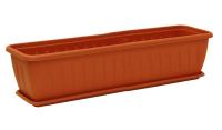 Балконный ящик 80см Алиция терракотовый М3216