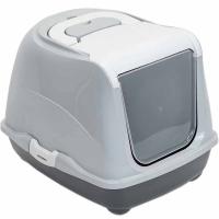 Туалет бокс д/кошек ZooM 50*38*37см серый/2930/Дарэлл