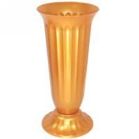 Вазон д/срезки Цветочный №3 6л золото 