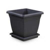 Кашпо Вилла 32л антрацит с подд 