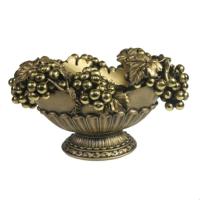 Ваза с виноградом подставка под бутылку (золото) L27W18.5H14 см 713394/I048