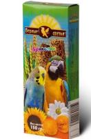 Лакомство для птиц Палочки Верные друзья для всех попугаев абрикос 150гр