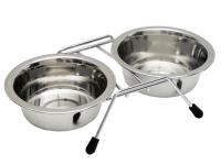 Миска метал на  подставке  0,70л /30400003/Каскад