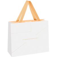 Пакет подарочный 23*18*10см "Monocolor. White" отд. фольгой мат. ламинац MESHU /MS_51941/Рельеф