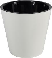 Кашпо Лондон 320мм 15,7л белый с вставкой на колесиках IG7704 /4шт/ПР 