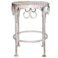 Столик садовый декор ПРОВАНС белый с патиной №1 РЗДИ