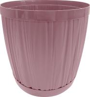 Кашпо Барселона D270 9,6л морозная слива с прик. под. IG6232 /12шт/ПР