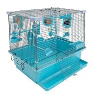 Клетка д/птиц ТУТТИ-1 ECO 42*30*38см (укомплект) бирюза /46202/Дарэлл