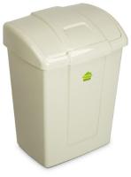 Контейнер д/мусора Форте 19л слоновая кость С342