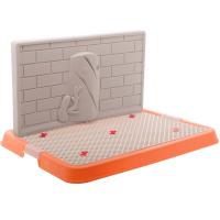 Туалет д/собак со стенкой 50*38*28см малый коричневый P130-02/Пет Лайн