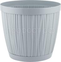 Кашпо Барселона D155 1,8л утренний туман с прик. под. IG6230 /16шт/ПР