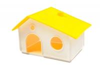 Игрушка д/грыз Домик пластик сборный светло-серый