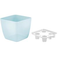 Кашпо д/орх Vienna 1,5л квадрат голубой жемчуг ING6803 /10шт/ПР