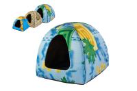 Лежанка-Домик ЧИП ВИГВАМ мягкий поликоттон поролон (L) 43*43*40см/9859