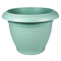 Цветочный горшок Терра 1л нефрит с поддоном