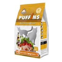 Корм для кошек Пуффинс 400г вкусная курочка сухой