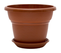 Цветочный горшок Милано 4,5л терракотовый с поддоном 5PL0236