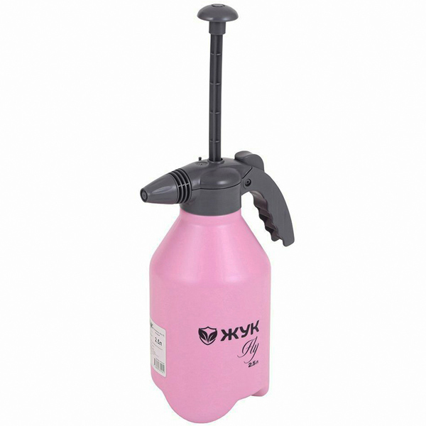 Опрыскиватель 2,5л помп. Жук Fly ОП-340 розовый 9910-00 /15шт/Цикл
