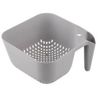 Дуршлаг 19*19*11см квадрат Perefetto пластик 105162 /20шт/80шт/Mallony