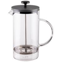Чайник/кофейник (френч-пресс)  Grigio 1л стеклянный с стальн. крышкой 108388 /12шт/Mallony