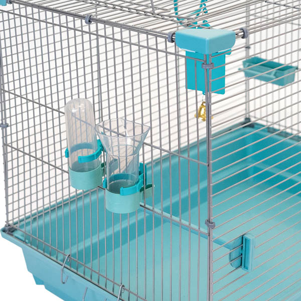 Клетка д/птиц ЛОРА-1 ECO 58*40*48см (укомплект) 1 секция бирюзовая/4610/Дарэлл