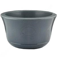 Кашпо Омега 8л серый муссон-антрацит с прозрачной вставкой 30*17,5см ОМ30-70 /4шт/ЛГ