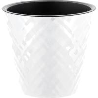 Кашпо Манхэттен D230 5л белоснежный жасмин с вставкой IG6704 /15шт/ПР