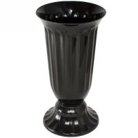 Вазон д/срезки Цветочный №1 2,5л черный 