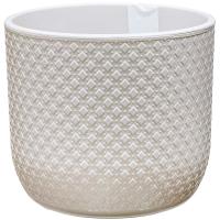 Кашпо Клевер 4,5л льняной с вставкой /8шт/ДТ 