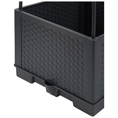 Кашпо напольный J3 28*28*114см 15л д/вьющихся растений 109152 /16шт/ Park 