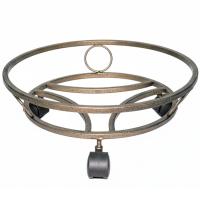 Подставка РЗДИ Напол низкая один горшок на колесах антик бронза 22