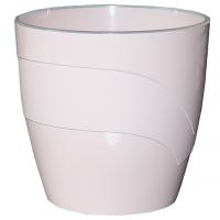 Кашпо Грация 4,5л бисквит с прозрачной вставкой /12шт/ДТ