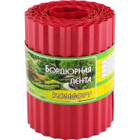Бордюрная лента Комфорт 20см*9м красная