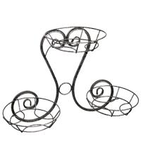 Подставка Настенная РЗДИ Лира 3 горшка серебро