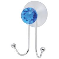 Крючок для ванной двойной Бриллиант на присоске металл 311454