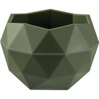 Кашпо Топаз 0,45л теплая хвоя с вставкой КШ-3038