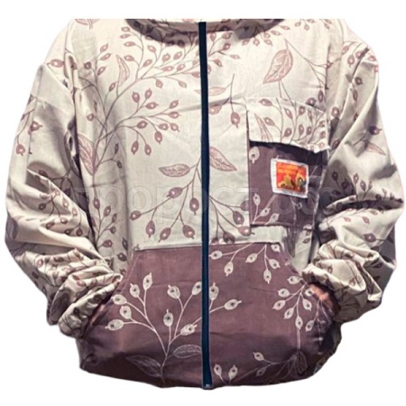 Пчелы Куртка бязь цветн Барбарис на молнии р-р 56-58/ЧК