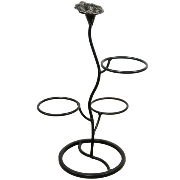 Подставка Настольная РЗДИ Аленький цветочек 3 гор черная