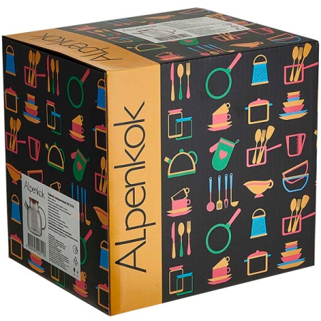 Чайник заварочный 1,4л стекло ситечко-пружинка AK-5535 /6шт/ Alpenkok