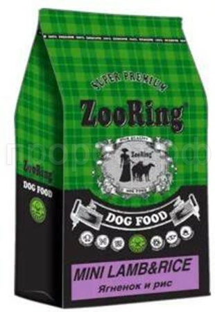 Собаки ZooRing Mini ягненок/рис д/взр.собак мелк. и сред.пород 10кг/425013