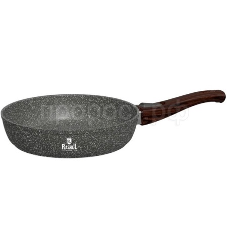 R-11828 Сковорода алюмин. литая D28 с антипр. покр. индук. съем.ручка дно серый гранит /12шт/Маруся