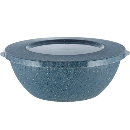 Миска 1л Plast Team Stone с крышкой темный камень PT1073 /24шт/ПТ СНЯТО