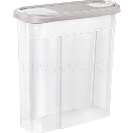 Банка д/сыпуч. прод. 4л Plast Team Bergen пепельный жемчуг PT1023 /10шт/ПТ