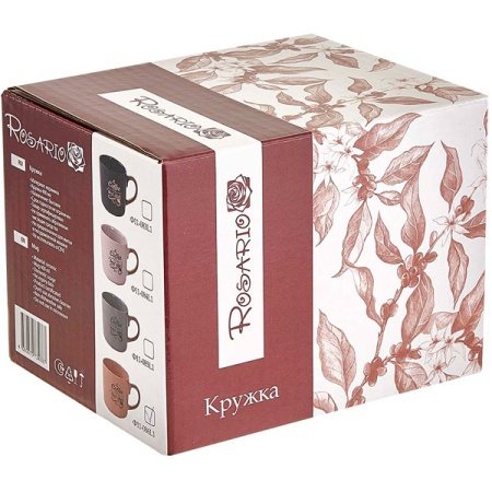 Кружка 400мл Coffee is the best idea бежевый Ф11-084L1 /48шт/ Rosario